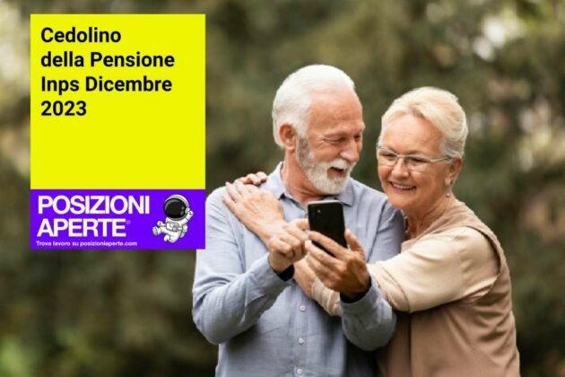 Cedolino Della Pensione Inps Dicembre Posizioni Aperte