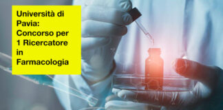 Università di Pavia - concorso per 1 ricercatore in farmacologia