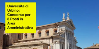 Università di Urbino - concorso per 3 Posti in area amministrativa