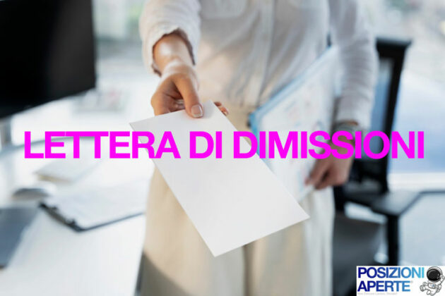 Lettera Di Dimissioni Esempi E Modelli Posizioni Aperte