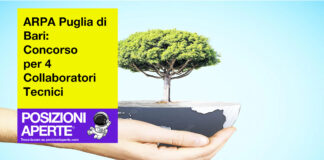 ARPA Puglia di Bari - concorso per 4 collaboratori tecnici
