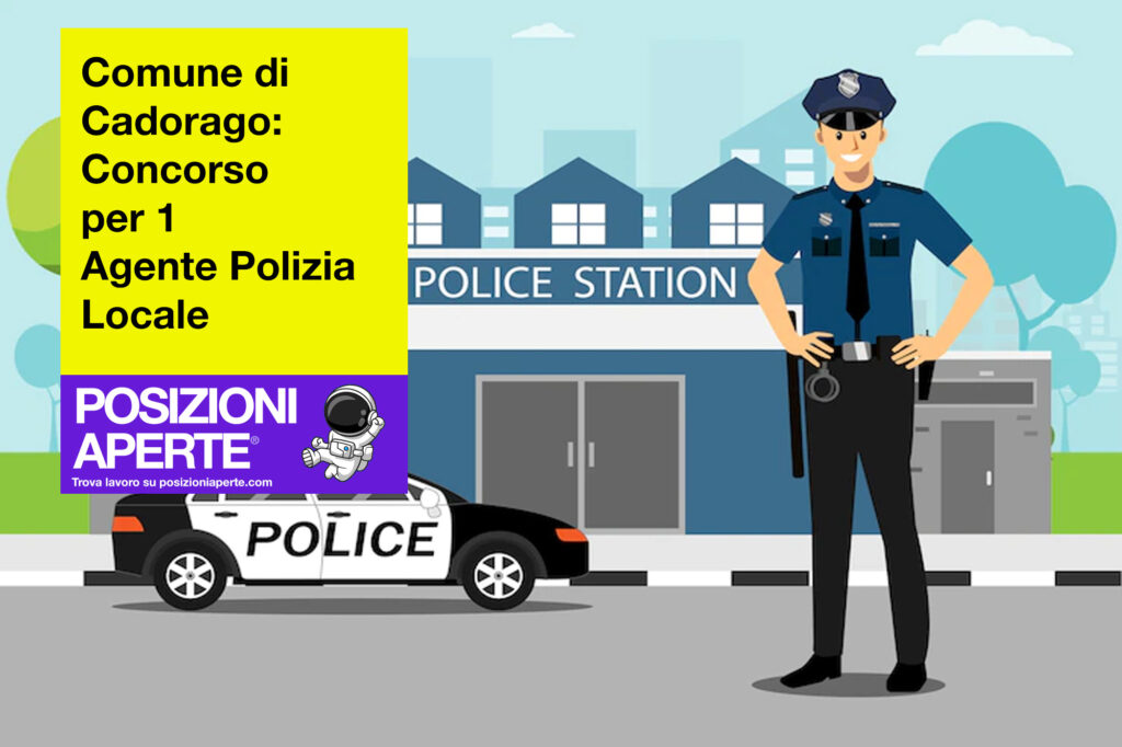Comune di Cadorago: Concorso per 1 Agente Polizia Locale