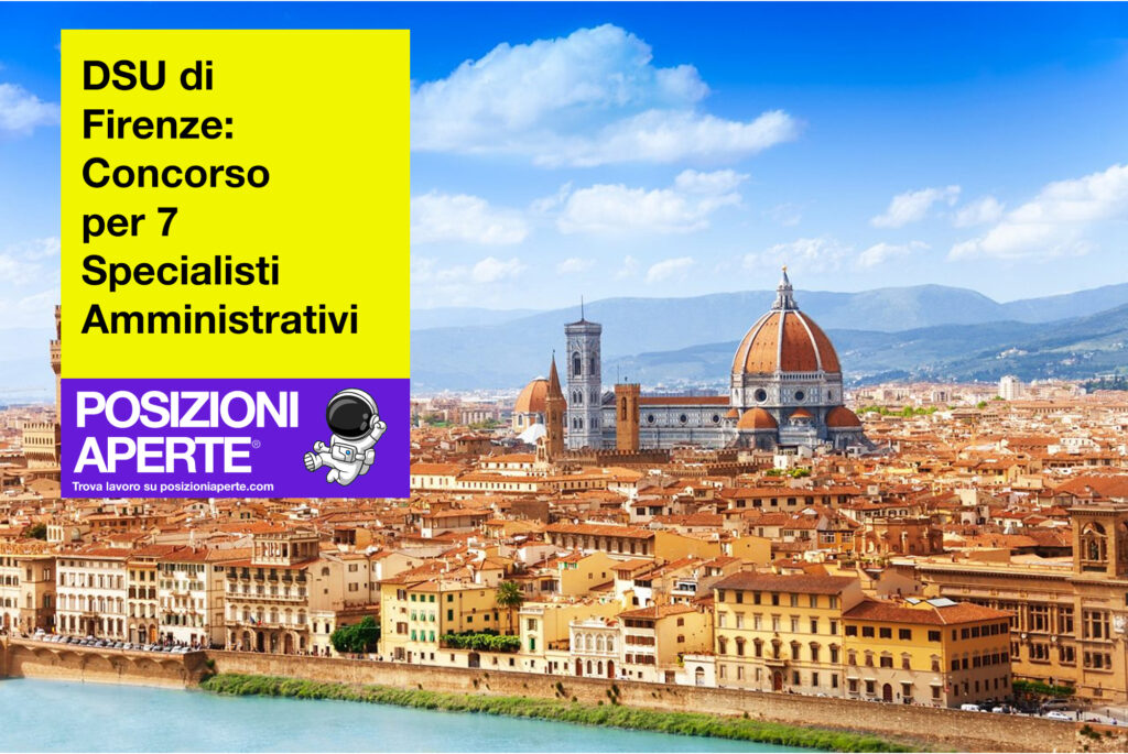 DSU di Firenze - concorso per 7 specialisti amministrativi