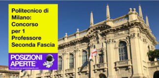 Politecnico di Milano - concorso per 1 Professore Seconda Fascia