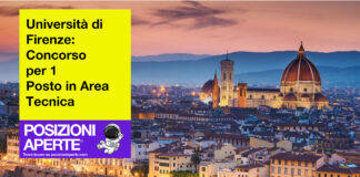 Università di Firenze - concorso per 1 Posto in Area Tecnica