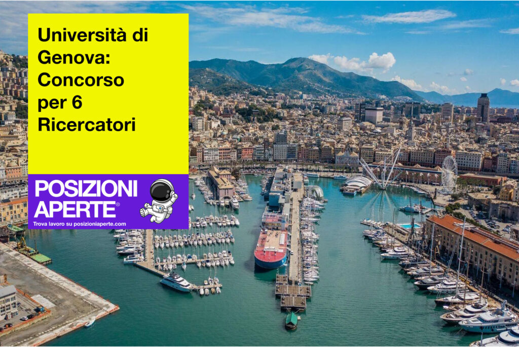 Università di Genova - concorso per 6 ricercatori