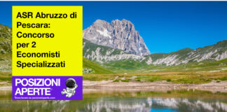 ASR Abruzzo di Pescara - concorso per 2 economisti specializzati