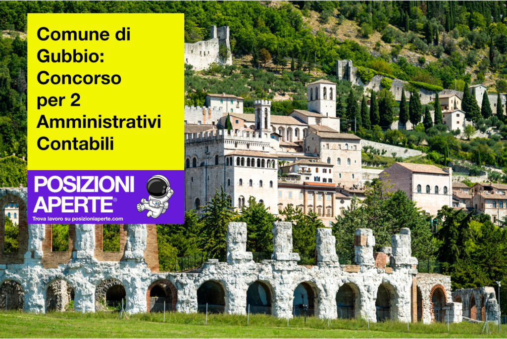 Comune di Gubbio - concorso per 2 amministrativi contabili