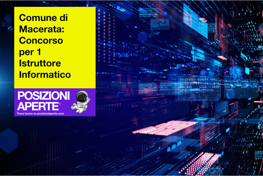 Comune di Macerata - concorso per 1 istruttore informatico