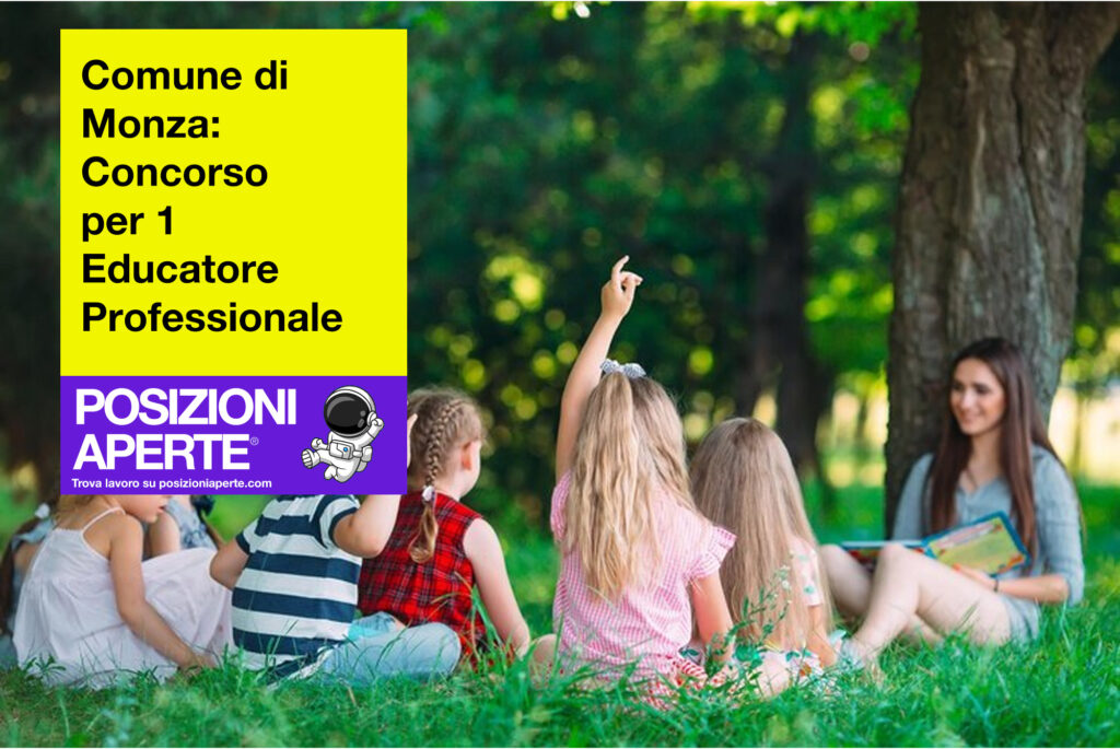 Comune di Monza - concorso per 1 educatore professionale