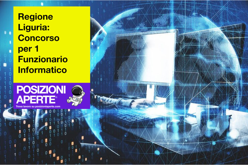 Regione Liguria - Concorso per 1 funzionario informatico