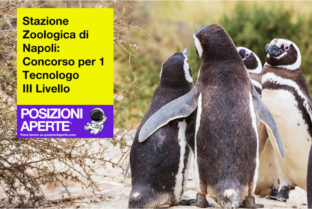 Stazione zoologica di Napoli - concorso per 1 tecnologo III Livello