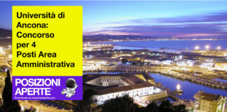 Università di Ancona - concorso per 4 posti area amministrativa
