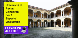 Università di Pavia - concorso per 1 esperto linguistico
