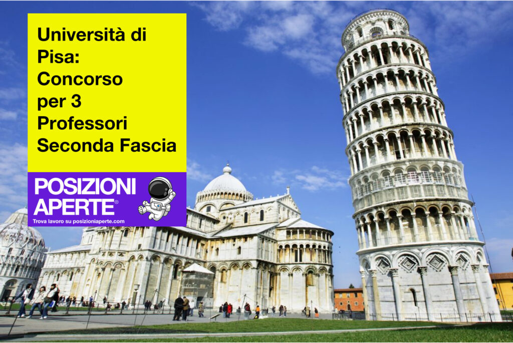 Università di Pisa - concorso per 3 professori seconda fascia