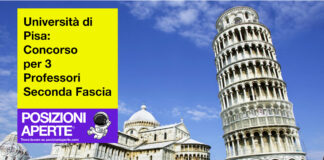 Università di Pisa - concorso per 3 professori seconda fascia