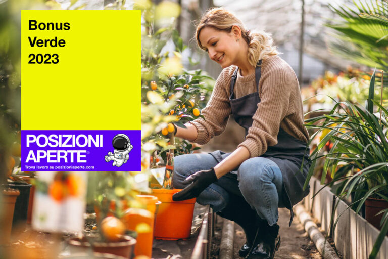 Bonus Verde 2023 Posizioni Aperte