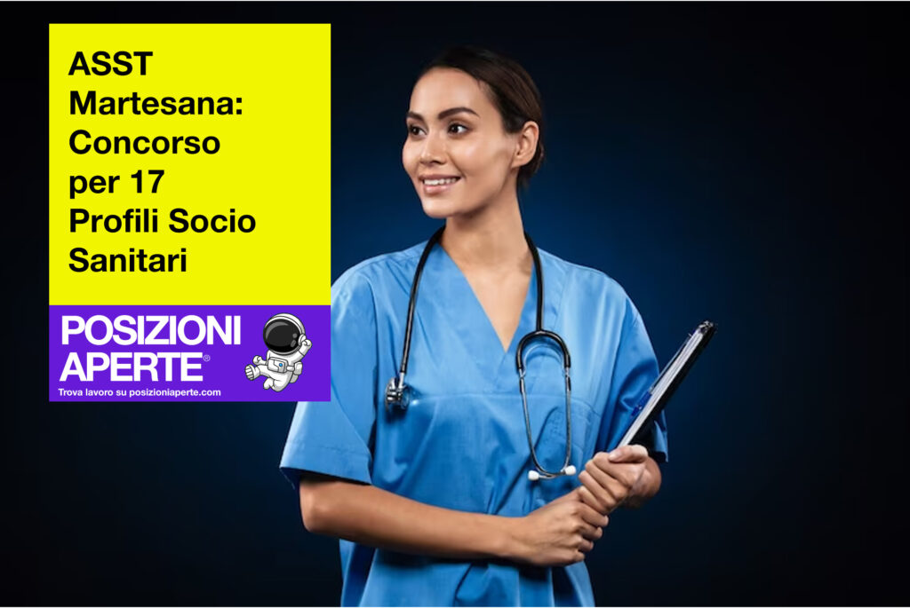 ASST Martesana - concorso per 17 Profili socio Sanitari