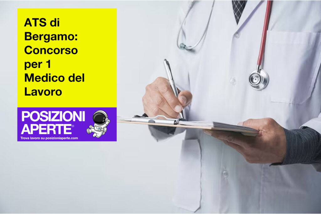 ATS di Bergamo - concorso per 1 medico del Lavoro