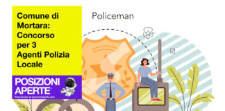 Comune di Mortara - concorso per 3 agenti polizia locale