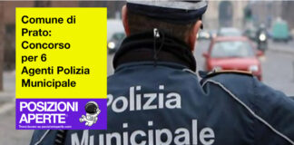 Comune di Prato - concorso per 6 Agenti Polizia Municipale