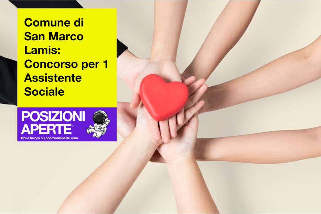 Comune di San Marco Lamis - concorso per 1 Assistente Sociale