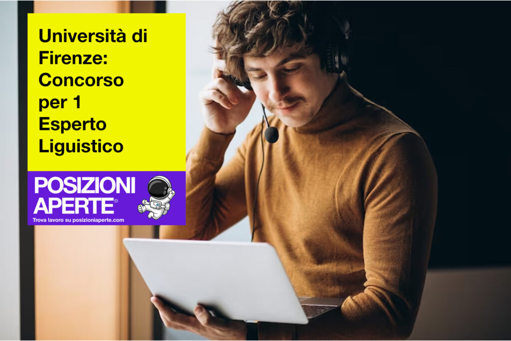 Università di Firenze - concorso per 1 esperto linguistico