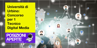 Università di Urbino - concorso per 1 Tecnico Digital Media