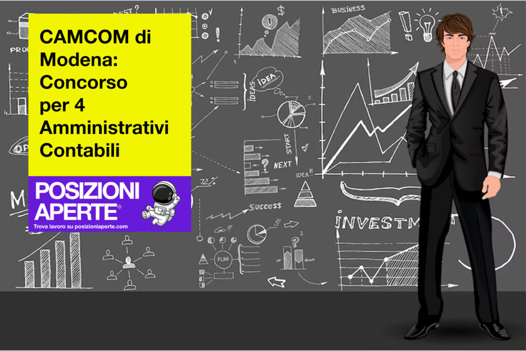 CAMCOM di Modena - concorso per 4 amministrativi contabili