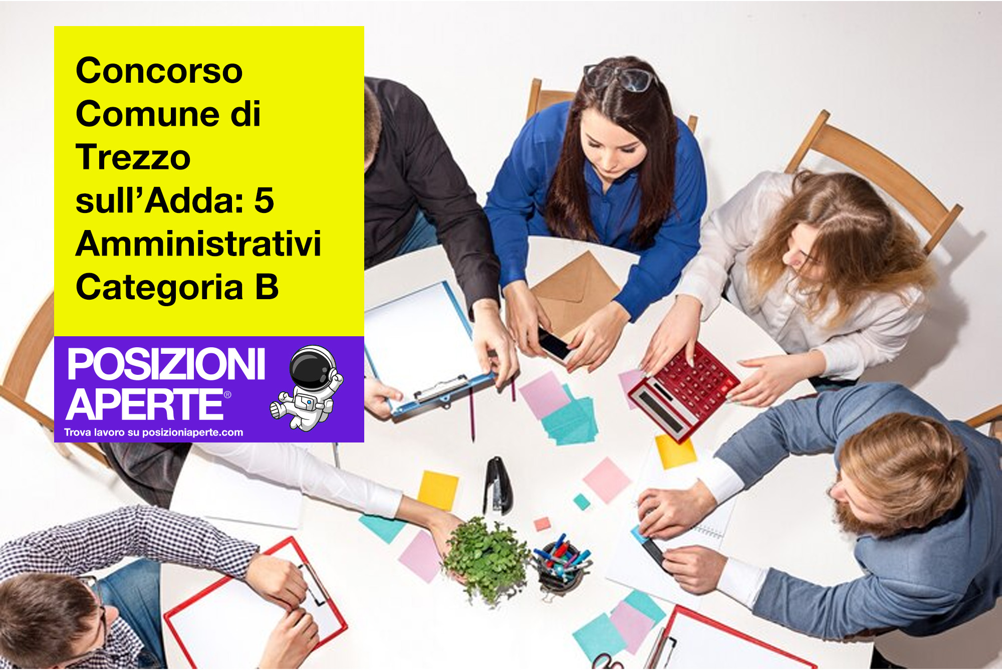 Concorso Comune Di Trezzo Sull'Adda: 5 Amministrativi Categoria B