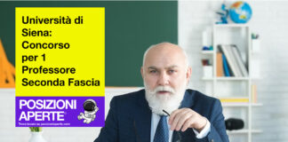 Università di Siena - concorso per 1 professore seconda fascia--
