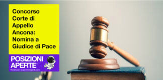 Concorso Corte di Appello Ancona - Nomina a Giudice di Pace