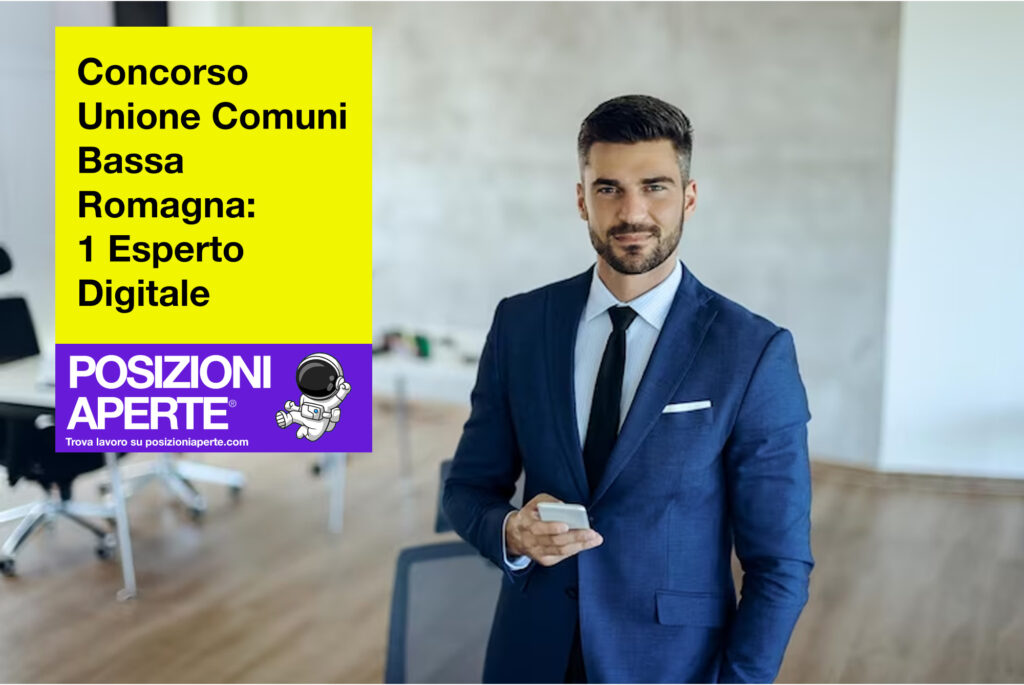 Concorso Unione Comuni Bassa Romagna - 1 Esperto Digitale
