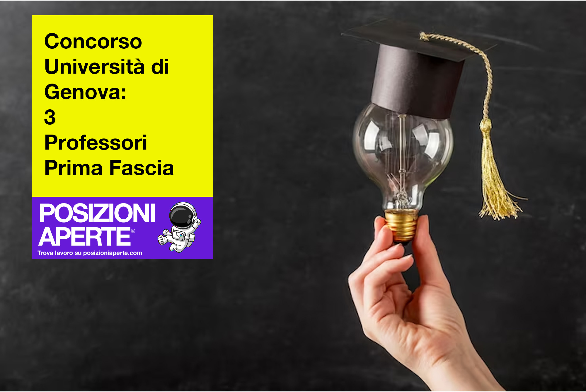 Concorso Università Di Genova 3 Professori Prima Fascia