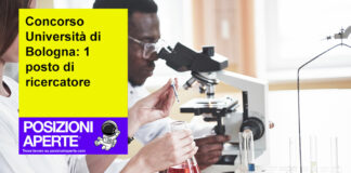 Concorso Università di Bologna: 1 posto di ricercatore