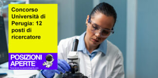Concorso Università di Perugia: 12 posti di ricercatore