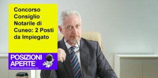 Concorso Consiglio Notarile di Cuneo: 2 Posti da Impiegato