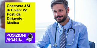 Concorso ASL di Chieti: 22 Posti da Dirigente Medico