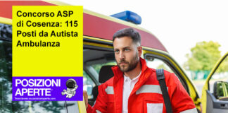 Concorso ASP di Cosenza: 115 Posti da Autista Ambulanza