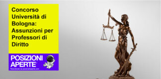 Concorso Università di Bologna: Assunzioni per Professori di Diritto