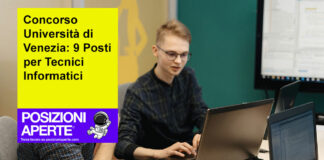 Concorso Università di Venezia: 9 Posti per Tecnici Informatici