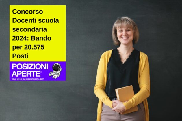 Concorso Docenti Scuola Secondaria 2024: Bando Per 20.575 Posti ...